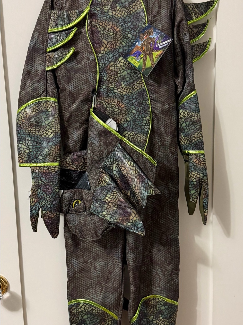 Kids Dragon Costume with Neon Trim